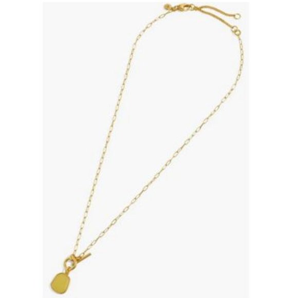 Madewell Gold and Green Pendant Necklace - Picture 4 of 6